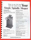 Jet Jws-34l Transpower Wood Shaper Owners Operator Parts Manual 0399
