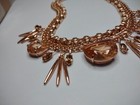 Beautiful Henri Bendel Orange Statement Necklace