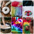 Fabric Dye 24 Colours Clothes Powder Pigments - Tie Dye Permanent Tie Dye Powder