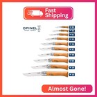 Opinel No  07 Carbone - Carbon Steel Folding Pocket Knife  Beechwood Handle