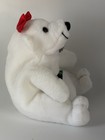 Coca Cola Polar Bear Bean Bag Plush Collectible 1997 Red Bow Bottle W  Tags