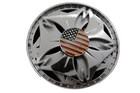 Men Women Silver Metal Belt Buckle Spinning Usa Flag United States America Jeans