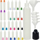 30 60ml Long Bottles W  Funnel Plastic Ldpe Squeezable Eye Liquid Dropper Bottle