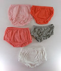 5 Piece Cute Orange  Pink  White  And Gray Diaper Cover Set Size 12 Months - Euc