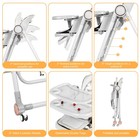 Baby High Chair And Swing Combo 3-in-1 Convertible Highchair For Infants Toddler