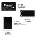 Mighty Max 12v 9ah Sla Battery Replacement For Apc Back-ups Pro 1500 - 4 Pack