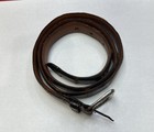 Vintage Sterling Silver Mens  Genuine Alligator Leather Belt
