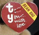 Ty Plush 1st Gen Beanie Bear 1987 Korea Beanie Babies