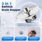 Bathtub Stopper Shower Drain Hair Catcher Pop-up Tub Stopper With Strainer
