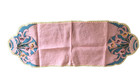Exquisite  Vintage Embroidered Art Nouveau Table Runner Tablecloth 15 In X 42 In