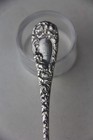 Antique Durgin Chrysanthemum Sterling Silver Bouillon Spoon 5 1 2 