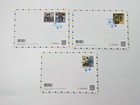 Maximum Cards Dog Patron Set Of 3 Postcards   Stamps Ukraine Special Cancelled