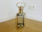 Vintage British Make Brass Ship Lantern 1930 s Nautical Rustic Oil Lamp