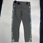 Under Armour Heatgear Small High Rise Leggings Women Compression Ankle Crop Gray