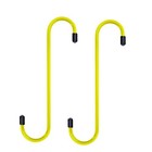 Brake Caliper Hangers 2-pack - Heavy Duty Steel Hooks With Rubber Tips Yellow