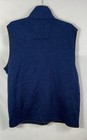 Nautica Men s Full Zip Fleece Sweater Vest Navy Blue Pockets Ko3077 Nwt Size L