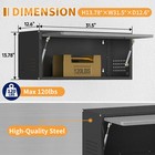 Wall Hanging Garage Cabinet Metal Kitchen Tool Storage Shelf Organizer Medicine