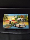 Vintage Vietnamese Lacquered Jewelry Vanity Box Hand-painted 8   6 75  