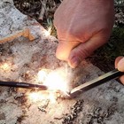 Hexalite    Ferro Rod Fire Starter - Large 6-sided Shape   Easy Grip Striker
