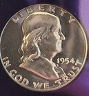 Ngc With Cac Pf 64 50c Franklin Half Dollar  Purple Core