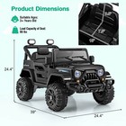 12v Kids Ride On Truck Car W remote Control  Threaded Wheels 3 Speeds Led Lights