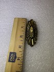 1 Antique French Gilded Ornate Brass Furniture Pediment Decoration  54 