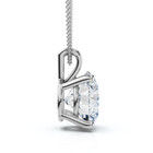 1ct Solitaire Diamond Pendant 14k Gold Lab Grown 18  Necklace