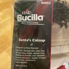 Bucilla Felt Christmas Stocking Kit Santa s Catnap Kitten Cat W  Lights New Nos