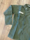 Vintage 1950s Us Army Og-107 Cotton Field Shirt Size 36r Korean War Deadstock