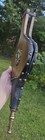 19  Antique Vintage Wood And Leather Fireplace Bellows Brass Studded 18 X 7     