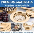  cup Tray Lid  Gold Premium Communion Trays For Churches   Stainless Steel Co   