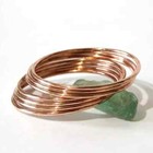 Set Of 7 Pc Pure Copper Bangles  Women Bracelet Bangle  Healing Bangles  Round