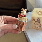 Wee Forest Folk M-143    down The Chimney    Santa Mouse Christmas Figurine W  Box