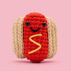 The Woobles Beginner Crochet Kit   Frank The Hot Dog