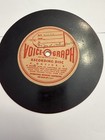 Vintage 1947 Voice-o-graph Recording Disc Phonograph Record Voice-graph