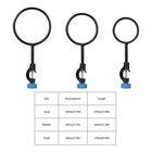 Support Retort Ring Set  3 Pieces Iron Lab Support Ring With Boss Head In Dia   