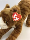 Ty Classic Tabby Cat Stretch 15    Plush Realistic Rust Brown Golden Stripes 1999