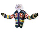 Seminole Miccosukee Native American Indian Patchwork Coat Jacket Shirt Mens Xl 