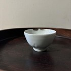 Joseon Dynasty White Porcelain Cup Antique Sakeware Korean 8 5cm Used