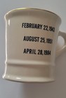Vintage Gold Rimmed 1984 Uss Iowa Bb-61 Recommissioning Mil-art China Co  Heavy
