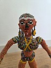 Rare Joyce Sithole Monkeybiz Beaded African Woman Sculpture     15  Handmade Folk 