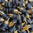 20 - Rca Shielded Shorting Caps   Plugs - Rf emi   Noise Canceling   Protection