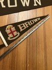 Vtg 40s 50s Large Brown University Bears Wool Pennant Stitched Letter Ivy League
