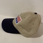 Vintage Bon Jovi Y2k Patriotic Cap july 4th american Flag  Tan   Navy  Strapback