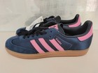 Adidas Samba Og  night Indigo Mauve Satin  Men s 5 5   Women s 6 5 - 7