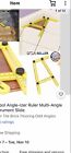 Universal Adjustable Ruler Multi Angle Measuring Tool Ultimate Yellow Template