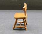 Vintage Dollhouse - Wooden Chair - Miniature Furniture 1 12     Wood