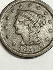 1851 Braided Hair Cent Large Cent  Pure Copper  Xf  1by Reedersong