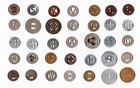 35 Tokens Transit   1904-1950 Ca Ct Fl Ga Hi Md Nj Nc Ok Pa Sc Va Wa Wv See List