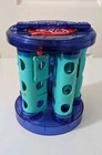 Bakugan Bakurack Spinning Carrying Case W  7 Blue Green Grey Bakuclips